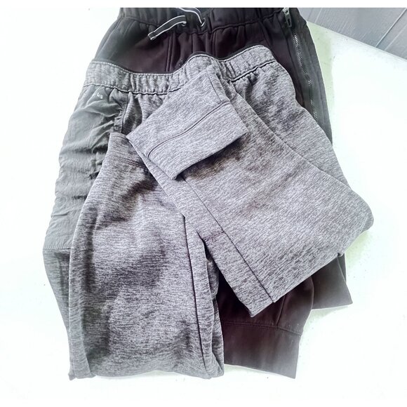 Boys Jogger Pants L (10-12) Dual Pack Athletic Works DriWorks Gray & Black - Picture 5 of 14